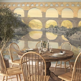 Panoramic wallpaper View of the Bridge