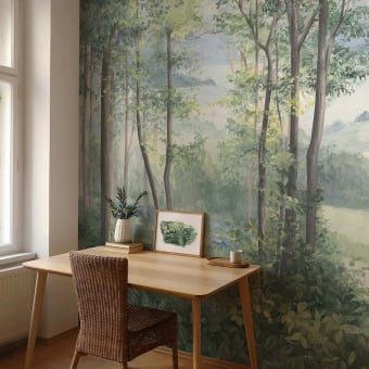 Panoramic wallpaper L'Orée du bois
