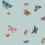 Papier peint adhésif Butterfly House Rifle Paper Co. Light blue PSW1650RL