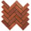 Earth Herringbone Mosaic Amadis Red Claystone AMA00102