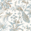 Papel pintado Peacock Toile Thibaut Soft blue AT57828