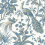 Papel pintado Peacock Toile Thibaut Blue and Green AT57830