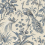 Papel pintado Peacock Toile Thibaut Slate and Black AT57833