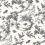 Newlands Canvas Wallpaper Thibaut Black AT57838