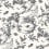 Papel pintado Newlands Lienzo Thibaut Black AT57838