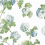 Papel pintado Sussex Hydrangea Thibaut Blue and Green AT57846