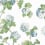 Sussex Hydrangea Tapete Thibaut Blue and Green AT57846