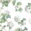 Carta da parati Sussex Hydrangea Thibaut White and Green AT57849