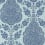 Balmuccia Damask wallpaper Thibaut Blue AT57868