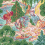 Tapete Pagoda Trees Thibaut Pink and Green T42026