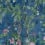 Wild Wisteria panoramic wallpaper Thibaut Navy TM42055