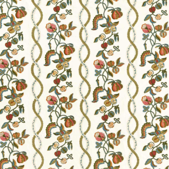 Kitchen Garden Embroidery Fabric