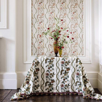 Stoff Kitchen Garden Embroidery