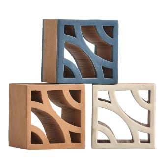 Split Blend Deco Matt Openwork tile