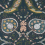 Lewis Wallpaper Thibaut Charcoal and Bluestone T13216
