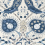 Lewis Wallpaper Thibaut Blue and Beige T13218