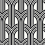 Hendrix Deco Arches Geometric Unpasted Tapete Wallquest Charcoal WH40030