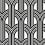 Hendrix Deco Arches Geometric Unpasted Wallpaper Wallquest Charcoal WH40030
