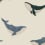 Tapete Whale Studio Ditte Cream whale-cream