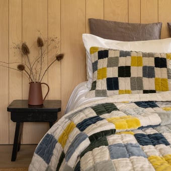 Cojín Velvet Remnant Patchwork rectangular