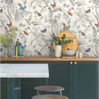 Papillon adhesive wallpaper