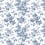 Anemone Toile adhesive wallpaper York Wallcoverings Navy RT7873