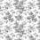 Anemone Toile adhesive wallpaper York Wallcoverings Black RT7875