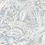 Orchid Conservatory Toile Wallpaper York Wallcoverings Blue/Taupe RT7884
