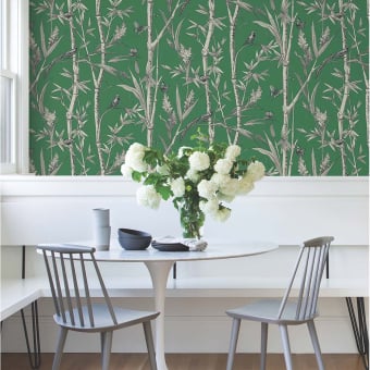 Bambou Toile Wallpaper