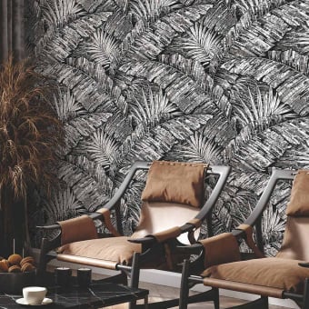 Palm Cove Toile Wallpaper