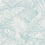Palm Cove Toile Wallpaper York Wallcoverings White/Blue RT7925