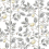 Limoncello Toile Wallpaper York Wallcoverings Black RT7912