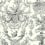 Old World Toile adhesive wallpaper York Wallcoverings Black/White AT4237
