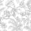 Papier peint Tropical Sketch Toile York Wallcoverings Black RT7841