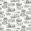Selbstklebende Tapete Modern Vista Toile York Wallcoverings Black RT7861