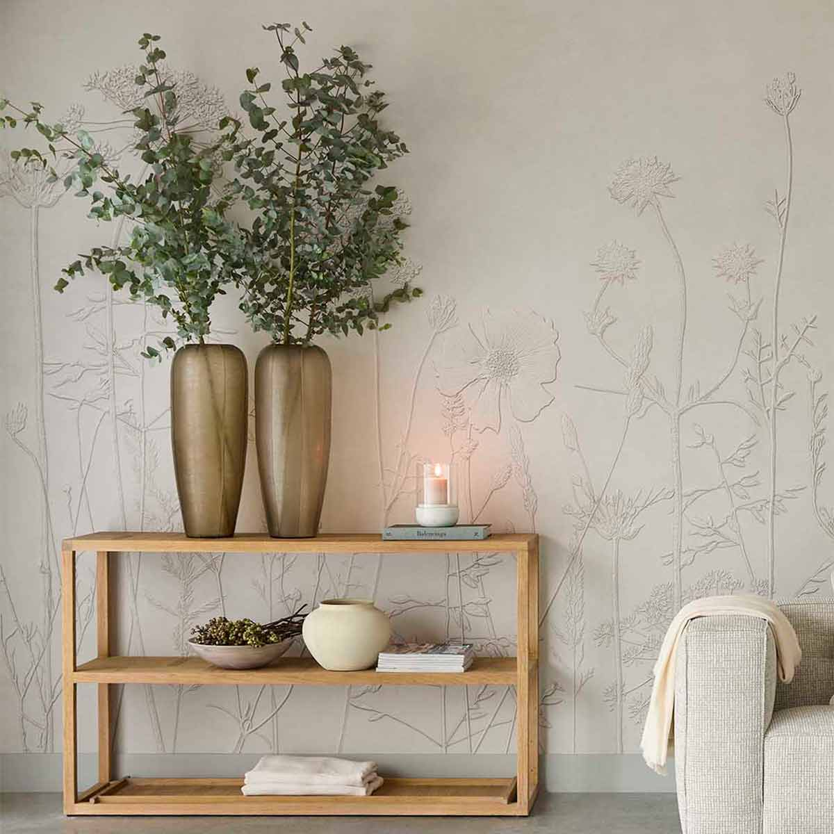 Panoramic Garden Wallpaper - Rivièra Maison - Eijffinger
