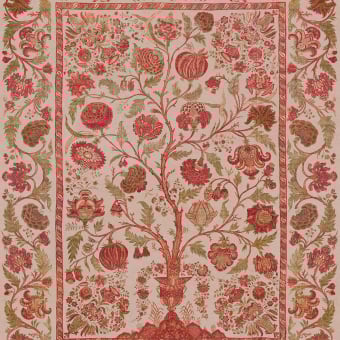 Panoramic wallpaper Shrub - Amber