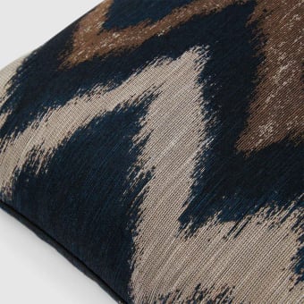 Coussin Zigzag Ikat carré