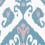 Papier peint Indies Ikat Thibaut Lavender and French Blue T16249