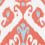 Papier peint Indies Ikat Thibaut Coral T16247