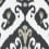 Papier peint Indies Ikat Thibaut Black T16250