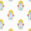 Tybee Bud Wallpaper Thibaut Coral and Yellow T16212