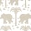 Papier peint Elephant Thibaut Beige T16205