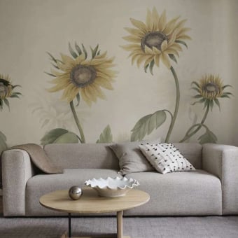 Panorama-Tapete Sunflowers