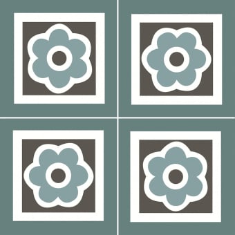 Zementfliese Rose Corner