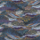 Botanical Night Panoramic Wallpaper Initiales Cobalt DW2027