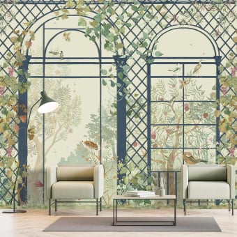 Botanical Portal Panoramic Wallpaper