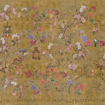Oriental Gold panoramic wallpaper