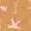 Heron's flight panoramic wallpaper Inkiostro Bianco Giallo INKIINI2503
