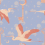 Panorama-Tapete Heron's flight Inkiostro Bianco Blu INKIINI2501